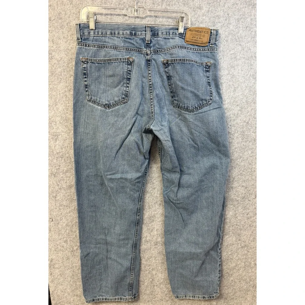 Levi Strauss Authentics Signature Relaxed Light Wash Jeans Men's Size 34x30